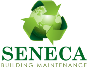 Seneca building maintenance logo.